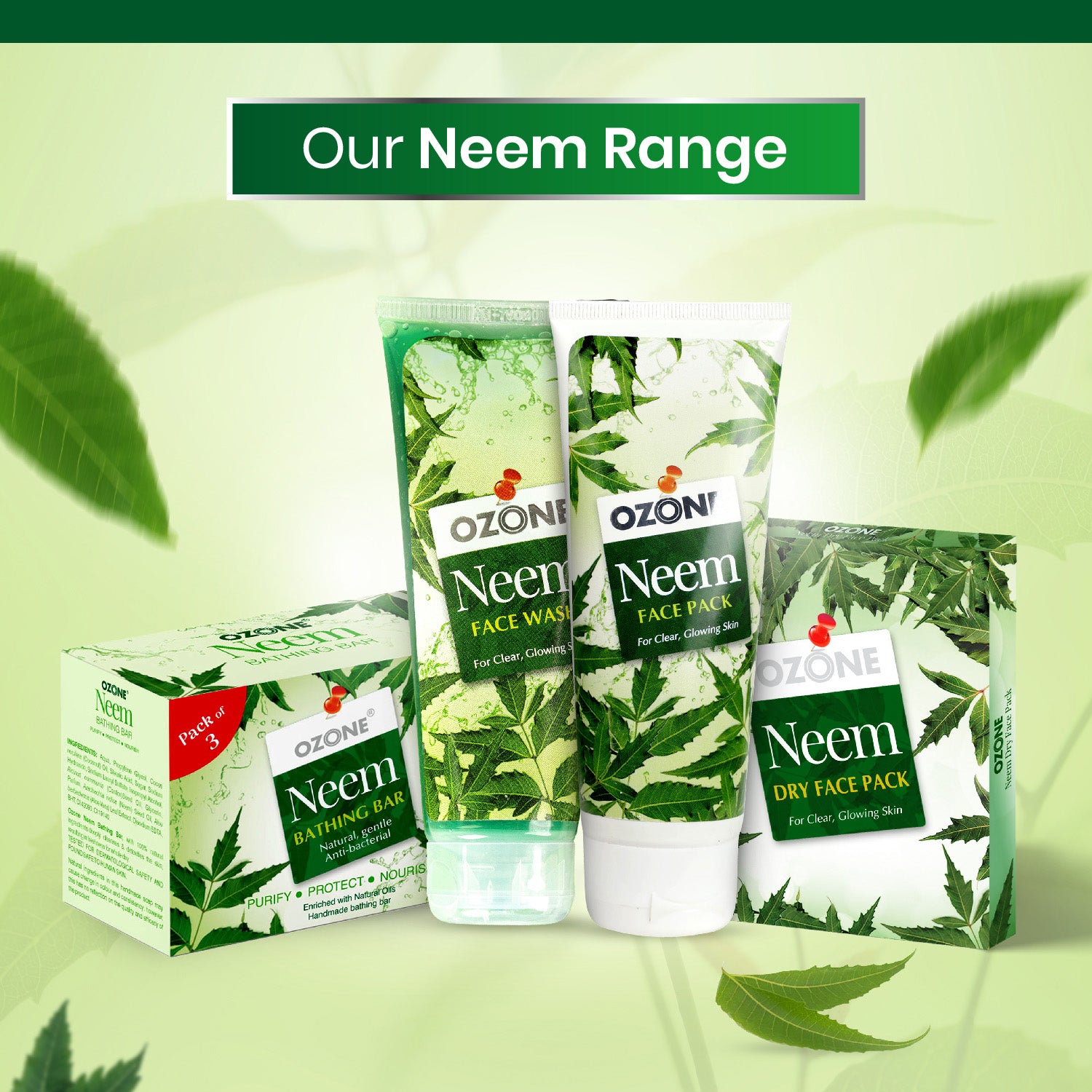 Neem Bathing Bar (Pack of 3)