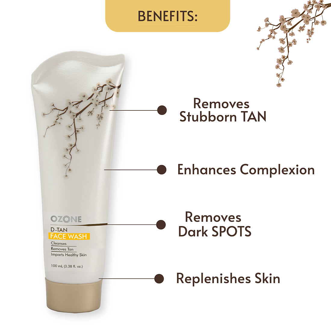 ozone d tan face wash benefits